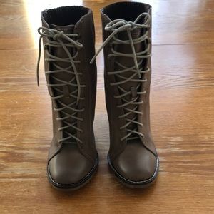 Steve Madden leather booties.